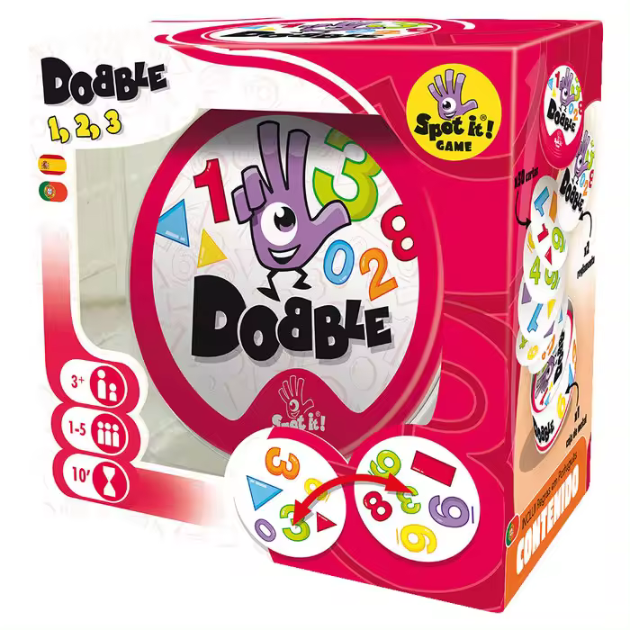 ASMODEE JUEGO DE MESA DOBBLE FORMAS Y NUMEROS JUEGOS DE MESA 13x13x7 Cms. - 1