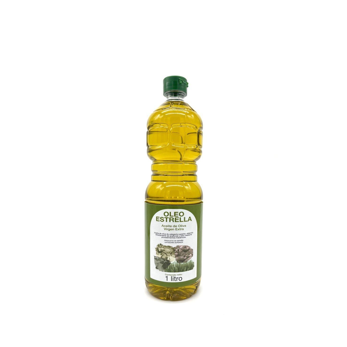 OLEOESTRELLA 6x1litro - Aceite Oliva Virgen Extra - Jaén - Andalucía - Aceite Cooperativa