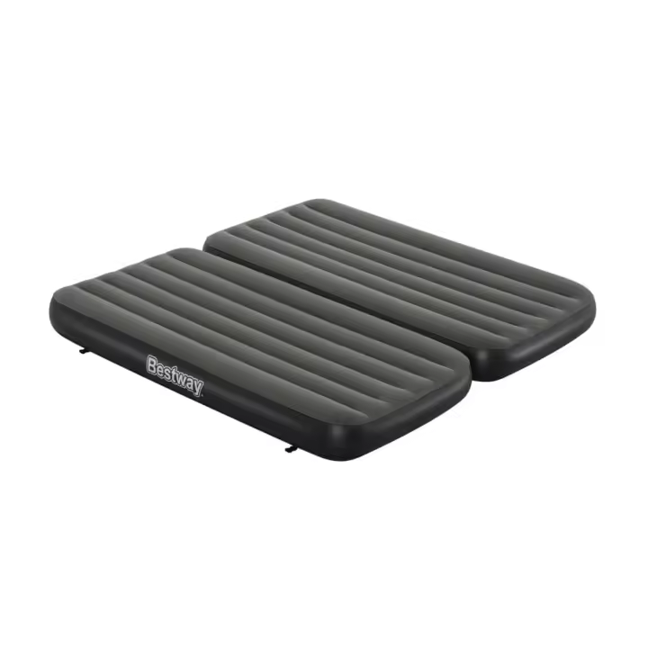 Colchón inflable 3 en 1 Negro y gris 188x99x25 cm - 1