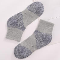3 Pares De Calcetines Deportivos Unisex Con Suela Gruesa Y Absorbedora De Humedad Para Correr Talla EUR35-50 Calcetines De Cuello Alto De Algodón - details 9