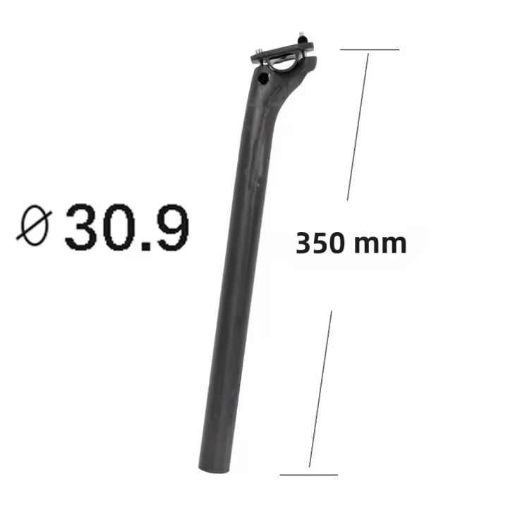 Elitaone Poste De Silla De Bicicleta 20mm MTB/Road 27.2/30.9/31.6mm 350-400mm Ligero 150g Fibra De Carbono - 1