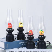 Lámpara De Mesa Calcifer Sin Flama Para La Noche Decorativa Anime Retro De Halloween Candelabro Keroseno Para Dormitorio - details 6