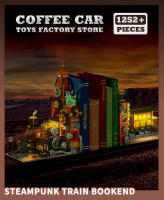 Bloques De Construcción Cyberpunk Con Luz Modelo De Locomotora De Tren Libra De Libros Para Adultos Y Niños Regalo De Cumpleaños DIY Compatible Con Lego - details 0