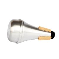 Accesorio De Práctica Para Principiantes Trumpet Universal Silenciador De Aluminio Plata Portátil Mute Corporal Recto - details 6