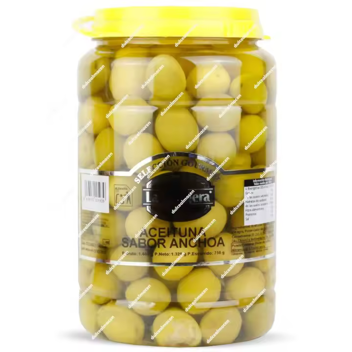 Aceituna Sabor Anchoa Selección Gourmet La Encajera Tarro 1,4 kg - 1