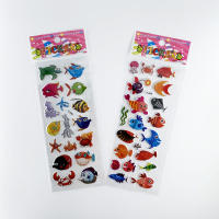 12 Hojas De Pegatinas 3D De Peces Marinos Para Niños Y Niñas Decoración De Álbum De Fotos Regalo Divertido Con Diseño De Dibujos Animados Marinos - details 12