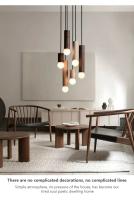 Lámpara Colgante Nórdica De Madera Decorativa Para Hogar Iluminación Interior Para Sala De Estar Dormitorio Estudio Fuente De Luz AC 90-260V - details 6
