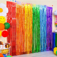 2 Pack Cortinas De Foil Mardi Gras Con Borlas Metálicas Para Decoración De Fiestas De Cumpleaños Boda Y Decoraciones De Fiesta Mardi Gras - details 12