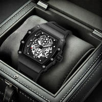 Reloj De Cuarzo Para Hombre Con Correa Negra Deportivo Y Casual Con Calendario Reloj De Pulsera Moda Y Comodidad - details 0