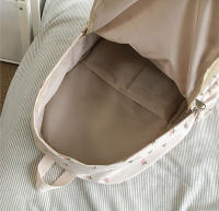 Mochila Preppy De Lona Impermeable Para Mujer Estilo Floral Fashion Bolsa De Hombro Nylon Estudiante Mochila Con Cierre De Cremallera - details 16