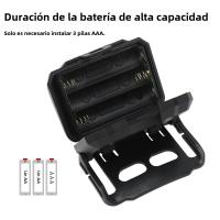 BORUiT Mini Linterna De Corbata LED Con Luz Roja Y Pilas AAA 4 Modos Impermeable Torcha De Trabajo Para Camping Y Búsqueda - details 7