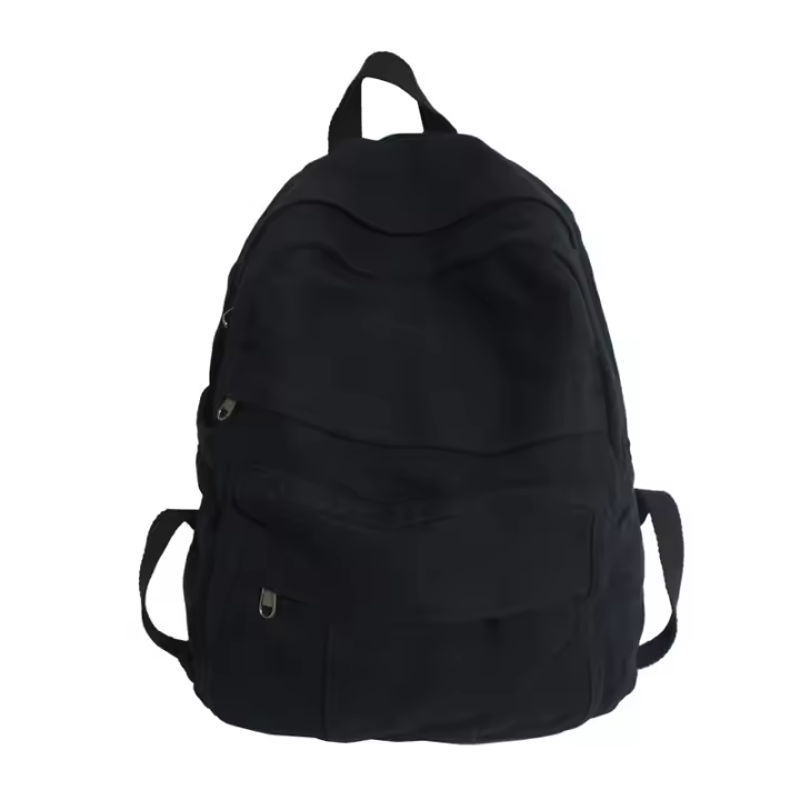 Mochila De Lona Para Mujer Gran Capacidad Estilo Vintage Para Estudiantes De Colegio Y Viajes Mochila Casual Para Damas - 1