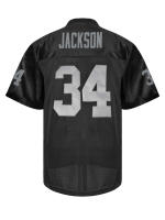 Camiseta De Fútbol Americano Para Hombres 34 Negro Con Bordado De Letras Malla Respirable Clásica Retro Para Adultos Uniforme De Soccer - details 3