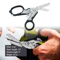 Tijeras De Trauma Multiusos Plegables Con Funda Compatible Herramientas De Emergencia Pesadas Para Camping Y Socorro - details 6