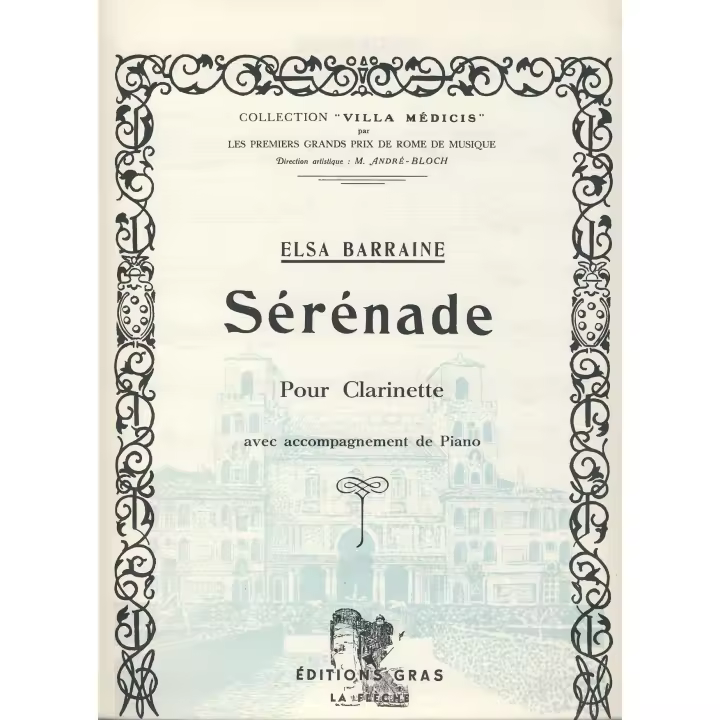 BARRAINE E.-Serenade para Clarinete y Piano - 1