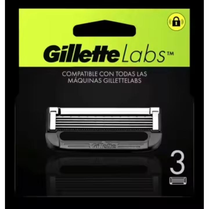 Gillette Labs Cuchillas de Repuesto para Maquinas de Afeitar pack de 4 o 3 unidades - 1