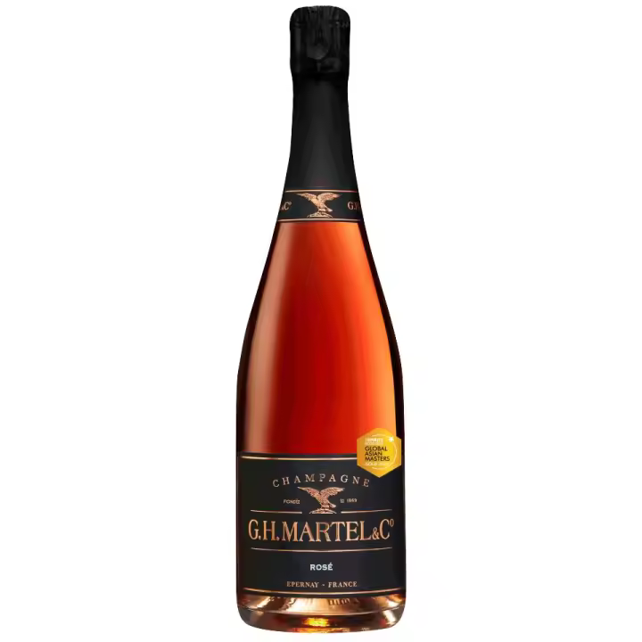 CHAMPAGNE MARTEL ROSE BRUT 75CL 12% - 1