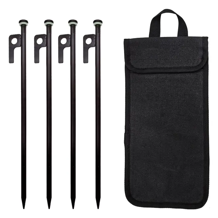 Juego De 4/8 Palos De Tenda De Acero Forzado Con Bolsa De Almacenamiento Para Acampar Y Construcción De Carpa Durable Para Exterior - 1
