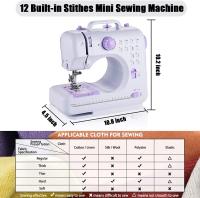 Máquina de Coser Portátil Cecodadi 3 en 1 - Eléctrica, Compacta y con Punto Cruzado + Kit de Costura Completo - Ideal para Hogar, Viajes y Manualidades DIY - details 1