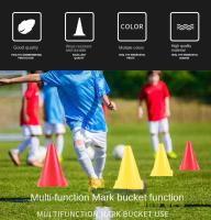 Bandeja De Bandera De Fútbol 18cm Con Conos De Entrenamiento Plano Y Rodillo Pila De Barrera De Marcado De Obstáculos Para Deportes - details 1