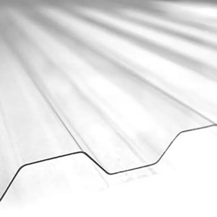 5 Ladas de policarbonato corrugado "SuperDur" GRECA 76/18mm CLEAR 1060X1000mm with Protección UV - 1