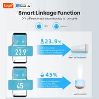 Sensor De Temperatura Y Humedad WiFi Tuya Sensor De Humedad Interior Batería Recargable Monitoreo Por APP Compatible Con Alexa Y Google Home - details 2