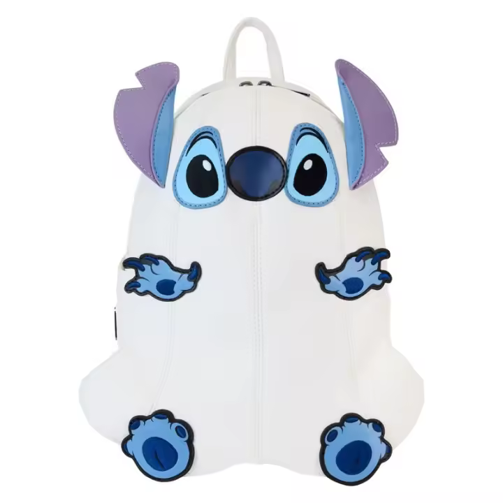 Mochila Ghost Stitch Disney Loungefly. Mochila ergonómica con amplio espacio. Diseño resistente y versátil para llevar tus pertenencias con estilo. - 1