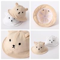 Gorro De Sol Para Bebé Oso Con Orejas De Algodón Unisex Para Niños Y Niñas Sombrero De Pescador Estilo Panama Para Verano - details 4