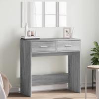vidaXL Tocador con espejo color 80x39x80 cm en color Gris hormigón/Gris sonoma/Blanco y más | decorativo de pared para baño dormitorio recibidor moderno - details 1