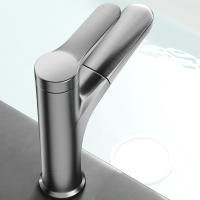 Grifo De Baño De Mano Con Agua Caliente Y Fría Tipo Pull-out Para Accesorios De Baño Grifo De Pórtico Cerámica Contemporáneo - details 1