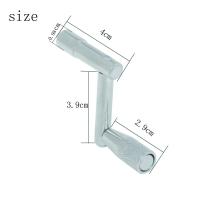 2Pcs Llave De Jazz Z Tipo Para Batería De Tambor Universal Accesorios De Percusión Diseño Espiral Metal Color Plateado - details 5
