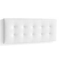 Meimon cabecero horizontal está tapizado en ecopiel de tacto suave y acolchado interiormente con algodón guateado para un extra de confort, estructura de madera de pino, Medidas: 150/160 x 60 x 9 cm - details 5