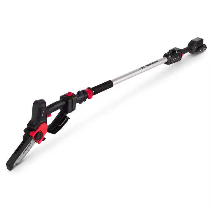 GREENCUT PP200L - Podadora de altura telescópica de batería de 240V, espada de 152mm, altura máxima de 225cm con barra extensible, INCLUYE batería y cargador - 1