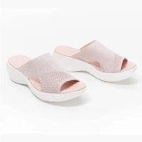 SP Zapatillas de gran tamaño para Mujer, zapatillas de Verano de Malla transpiró con Boca de Pez y Suela plana para Mujer. - details 2