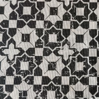 LaFábricadelasTelas - Ancho 2,8 mts rollo o bobina Tela loneta estampada negra con base cruda , algodón y poliéster., de calidad,. Falsos techos, falsas paredes, escenarios, eventos, hosteleria,carpas - details 3