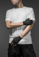 Guantes De Ciclismo ROCKBROS Verano Mitad De Dedo Antifricción Transpirables Cubierta Protectora Universal Para MTB Deportes Al Aire Libre - details 10