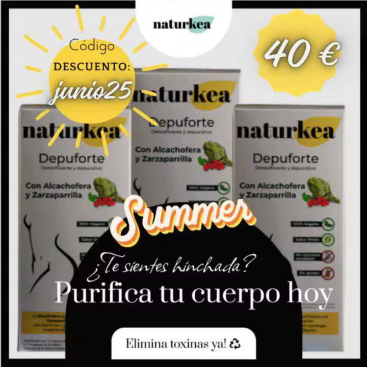 Pack Naturkea Depuforte: Jarabe Diuretico y Depurativo para la Retención de líquidos - Detox - Adelgazante Potente - Vegano - 1