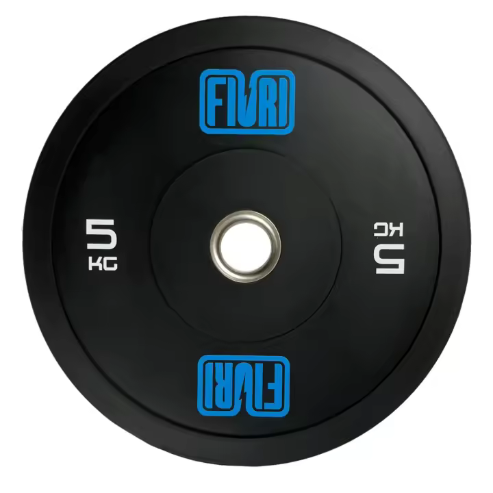 FIURI Discos Olímpicos Recubiertos de Caucho, 5 a 25 kg, Entrenamiento de Fuerza, Crossfit, Material Gimnasio, Gym - 1