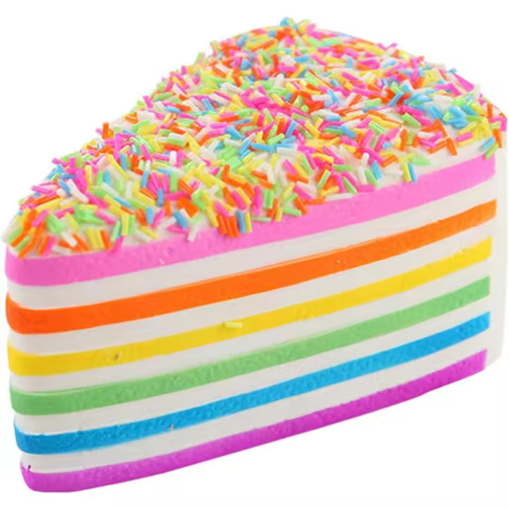 Pastel de triángulo, juguete de rebote lento y elevación lenta, lindo juguete de descompresión para niños, regalo de cumpleaños para niños. - 1