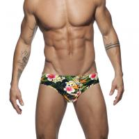 Bragas De Natación Para Hombre Estampado De Flores Moda Verano Push up Cintura Baja Shorts De Playa Traje De Baño Sexy - details 3