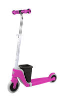 Patinete infantil Choose your Color 2 Ruedas Ryder, Rosa intenso con cesta y LUZ en las ruedas (4483) + REGALOS PALAS PLAYA  con puños ergonómicos y base antideslizante. Ligero y veloz. Calidad al mejor precio. Seguridad según normativa CE. +3 años+ - details 0