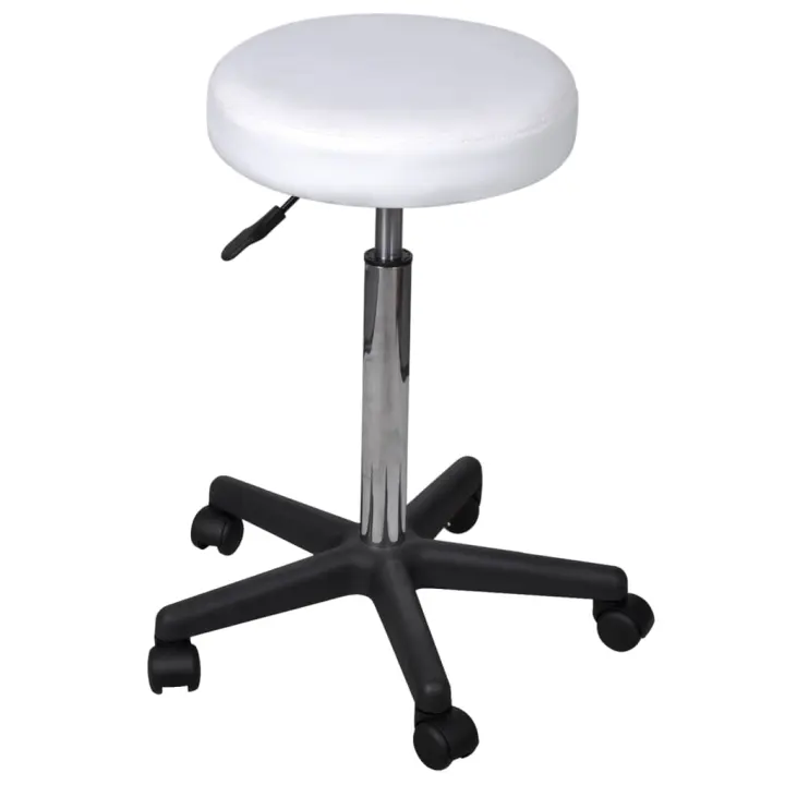 vidaXL Taburete de oficina en color Blanco/Rojo/Negro y más | cómodas modernas ergonómicas para comedor cocina salón hogar - 1