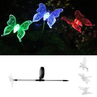 Lámpara De Jardín Solar LED Impermeable Con Diseño De Mariposa Y Libélula Para Paisaje Exterior Instalación Sencilla Sin Bombillas Incluidas - details 4