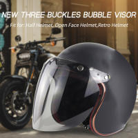 Visera De Motorbike Helmet Lente De Burbuja Antifog Y Anti-UV Con 3 Snap Para Protección Contra El Viento Accesorio De Motocicleta - details 5