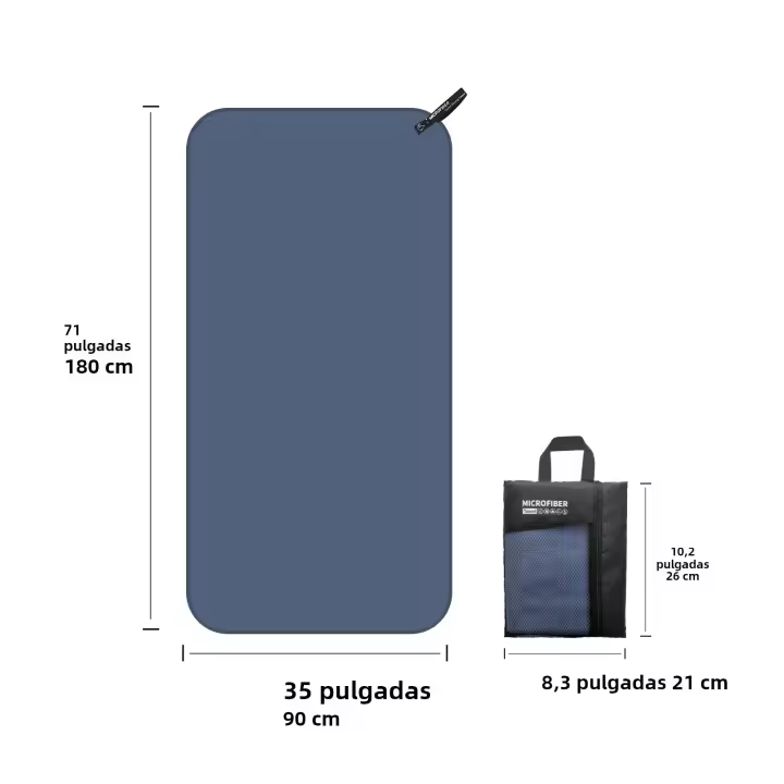 Toalla De Microfibra Mutao Con Bolsa De Malla Para Secado Rápido Absorbente Ideal Para Camping Gimnasio Yoga Senderismo - 1