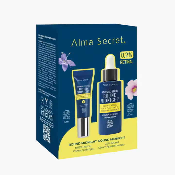 Pack retinal 0,2%: Sérum Retinal & Contorno Ojos Retinal - Alma Secret -  Hasta 15 veces más efectivo que otros retinales. Si quieres  tratar los signos de la edad o tu piel ya está habituada a los retinoides, este es tu pack. - 1