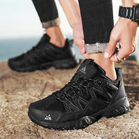 Zapatillas De Senderismo HIKEUP Para Hombre Transpirables Con Amortiguación Antideslizantes Deportivas De Montaña Exterior Zapatos De Correr Y Trekking - details 24