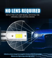 Bombillas De Faros De Coche LED H4 H7 H11 H3 HB3 HB4 HIR2 9005 9006 9012 Con Ventilador Turbo Luz Antiniebla COB Chip Luz De Andar 6000K - details 7