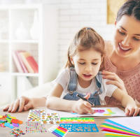 Kit De Juguetes Para Dibujar DIY Art Crafts Set De Pintura Y Pegatinas Para Hacer Libros De Historias Creativo Educativo Para Niños Regalos Ideal Para Edades 3-12+ - details 2