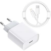 Cargador USB C 20, 25W con Cable iPhone o Cable USB C, cargador doble USB tipo C con cable carga rápida PD3.0 para iPhone 12/13/11/X/XS pad pro/aire, Samsung Galaxy etc - details 0